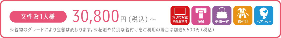 成人式スタジオパック